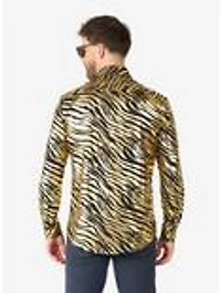 Tiger Shiner Long Sleeve Button-Up Shirt