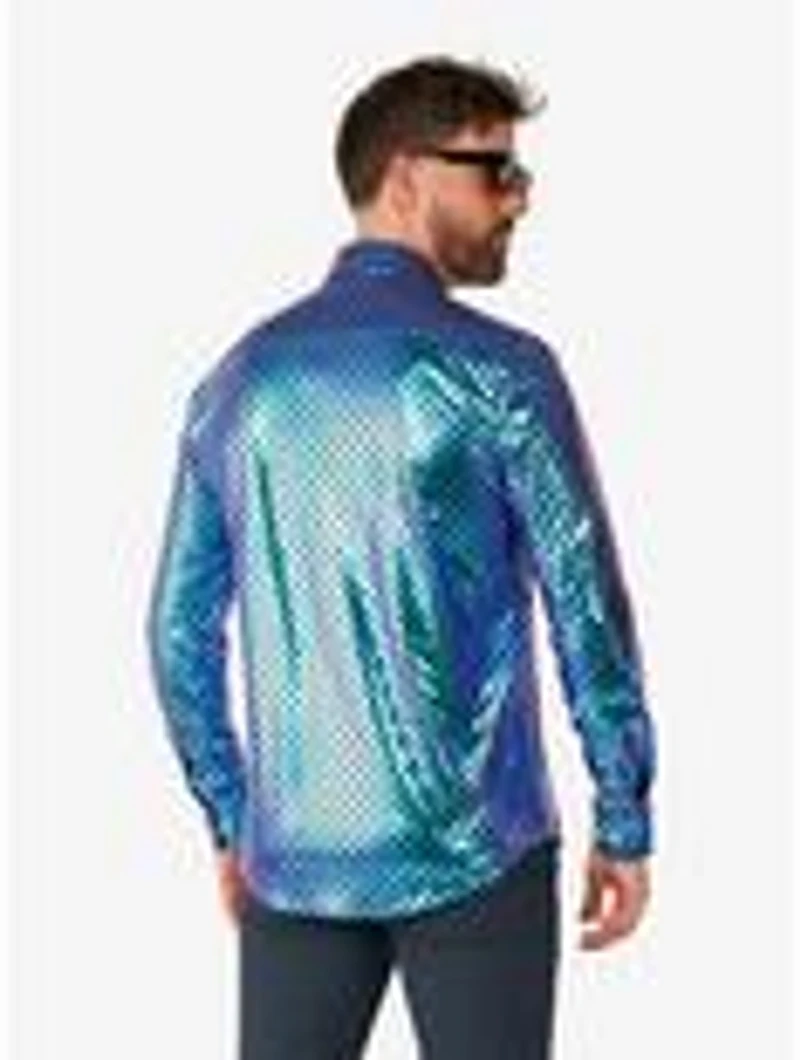 Fancy Fish Long Sleeve Button-Up Shirt