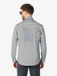 Discoballer Long Sleeve Button-Up Shirt