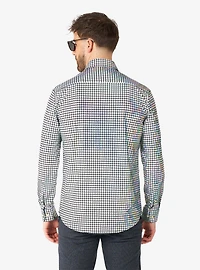 Discoballer Long Sleeve Button-Up Shirt