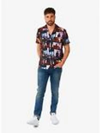 A Nightmare On Elm street Short Sleeve Button-Up Shirt