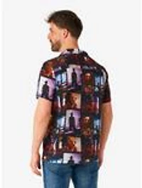 A Nightmare On Elm street Short Sleeve Button-Up Shirt