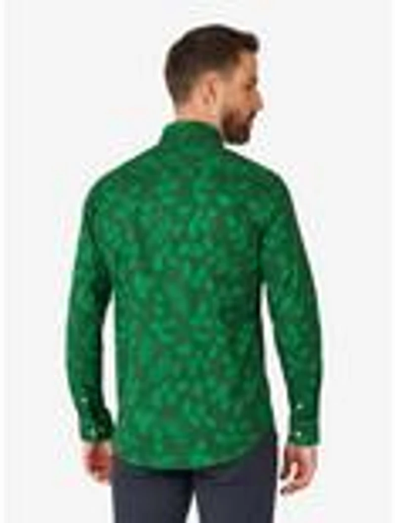 Bright Berry Long Sleeve Button-Up Shirt