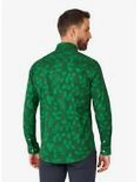 Bright Berry Long Sleeve Button-Up Shirt