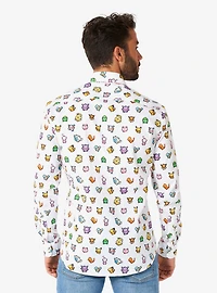 Pokémon Pixel Long Sleeve Button-Up Shirt