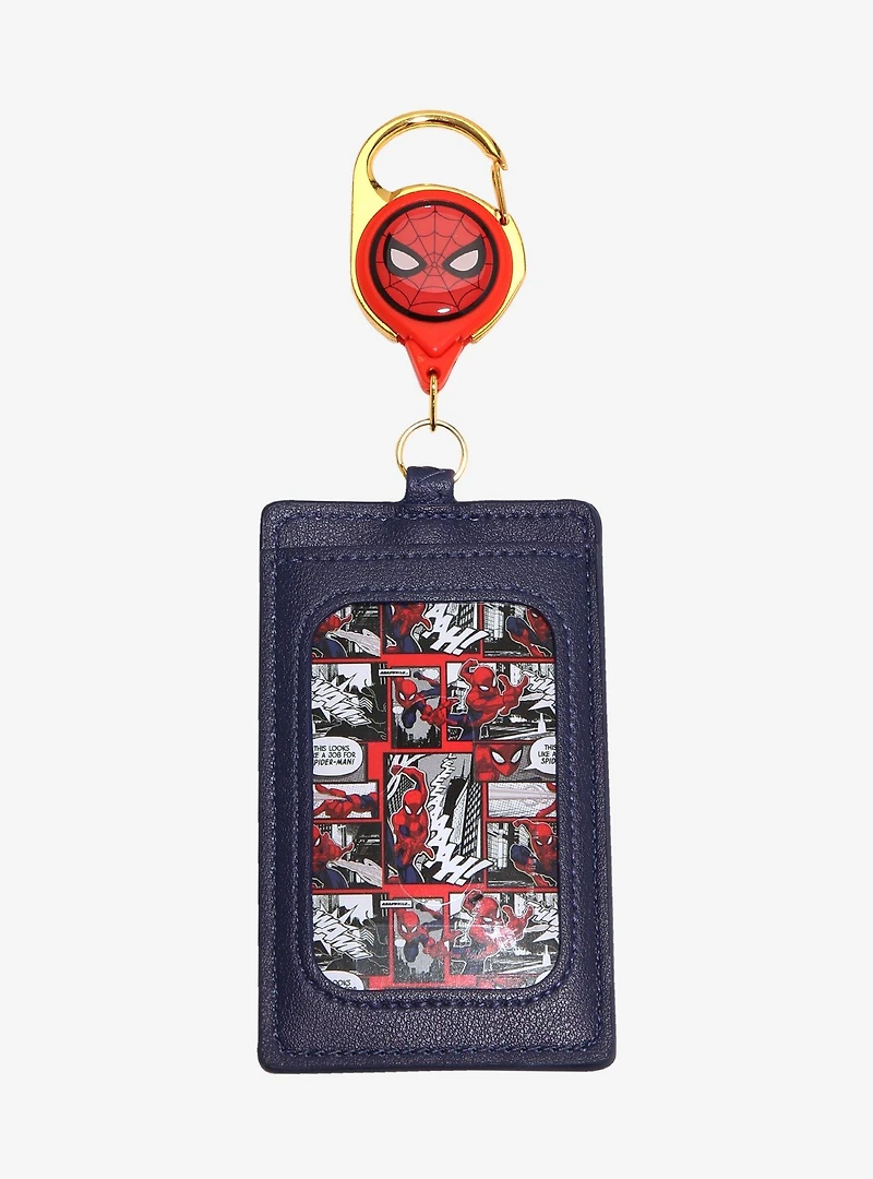 Marvel Spider-Man Swinging Portrait Retractable Lanyard - BoxLunch Exclusive