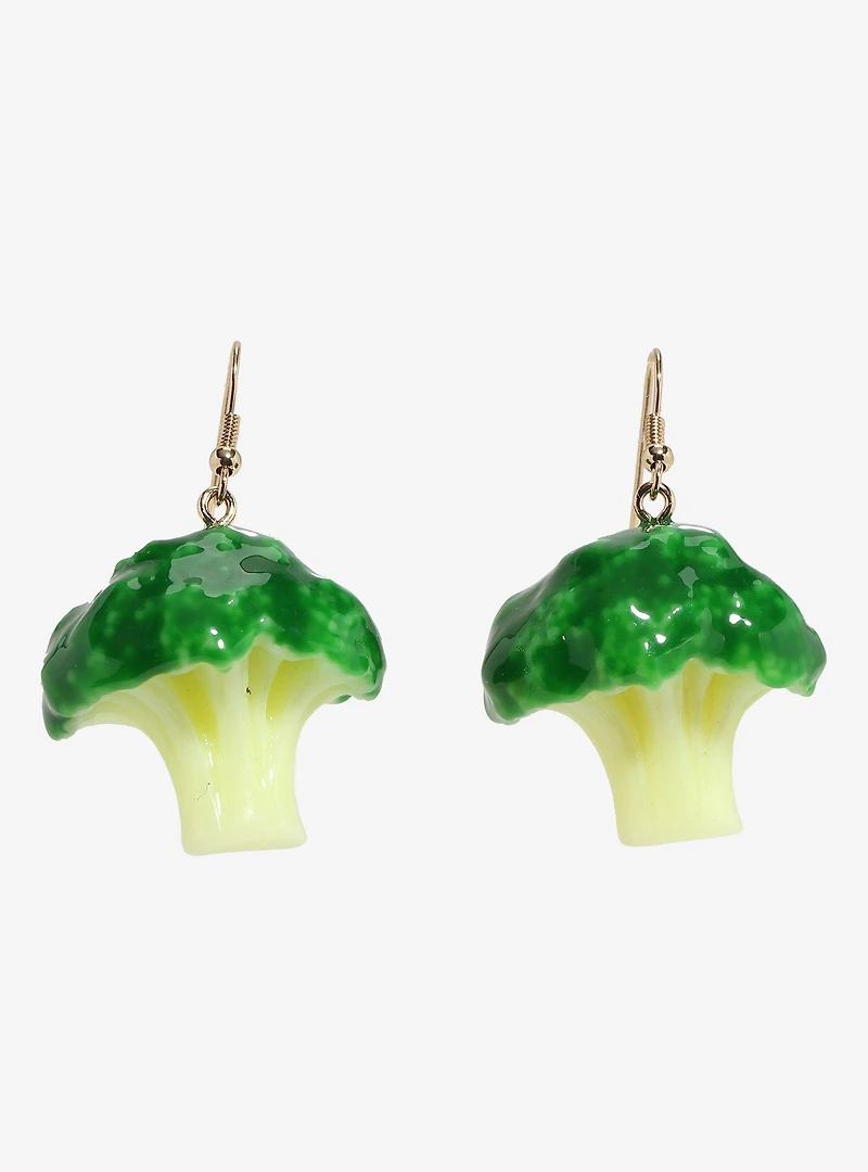Broccoli Figural Earrings