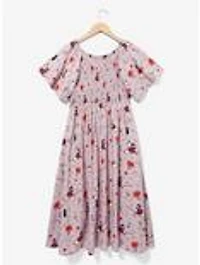 Studio Ghibli Kiki's Delivery Service Floral Kiki Allover Print Smocked Midi Dress — BoxLunch Exclusive