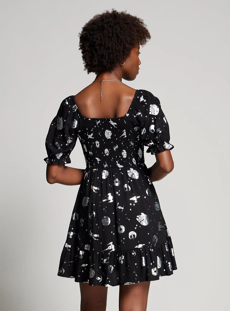 Her Universe Star Wars Rebel Galaxy Smocked Dress — BoxLunch Exclusive