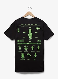 Fallout Pip-Boy Vault Boy Tonal Portrait T-Shirt - BoxLunch Exclusive