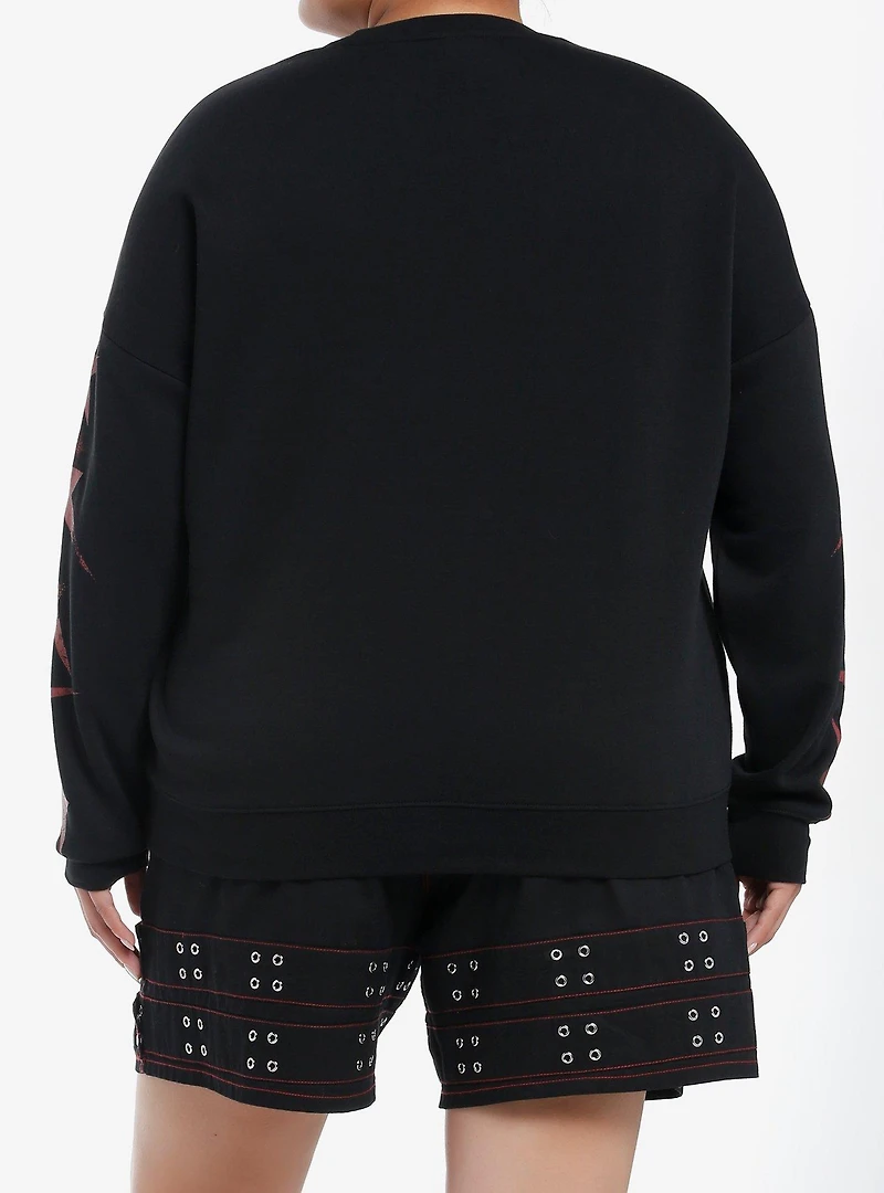 Social Collision Punk Star Girls Sweatshirt Plus Size