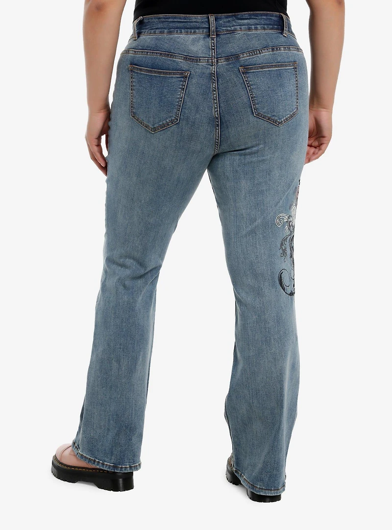 Gothic Cross Y2K Low-Rise Jeans Plus Size