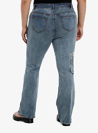 Gothic Cross Y2K Low-Rise Jeans Plus Size