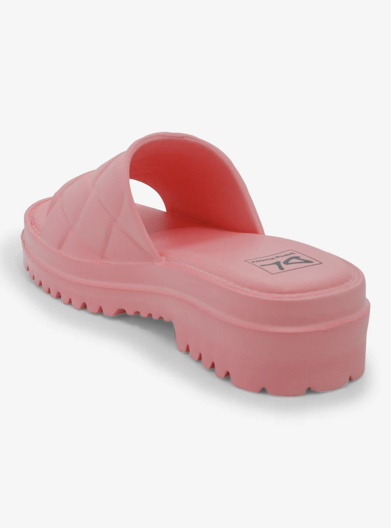 Dirty Laundry Pink Foam Chunky Sandals