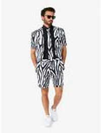 Zazzy Zebra Summer Short Suit