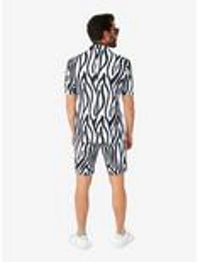 Zazzy Zebra Summer Short Suit