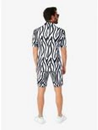 Zazzy Zebra Summer Short Suit
