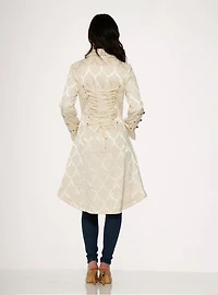 Off-White Brocade Coat