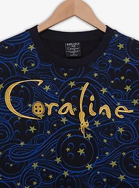 Coraline Stars and Buttons Allover Print Crewneck — BoxLunch Exclusive