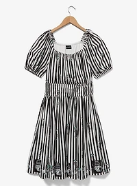 Beetlejuice Sandworm Allover Print Striped Dress — BoxLunch Exclusive