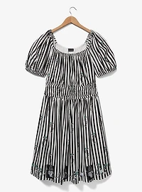 Beetlejuice Sandworm Allover Print Striped Plus Dress — BoxLunch Exclusive