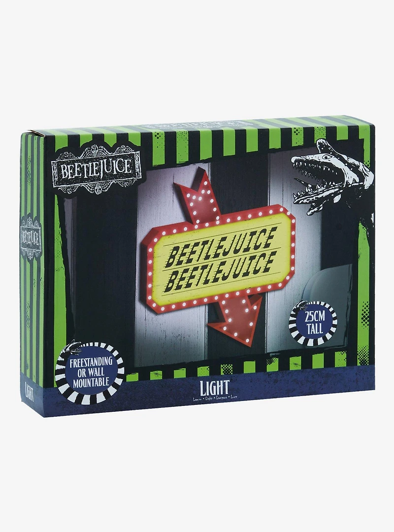 Beetlejuice Light-Up Name Sign