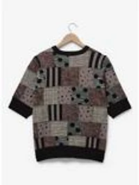 Her Universe Disney The Nightmare Before Christmas Sally Patterned Women's Plus Cropped Blouse - BoxLunch Exclusive