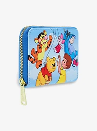 Loungefly Disney Winnie the Pooh Balloon Group Portrait Small Zip Wallet - BoxLunch Exclusive