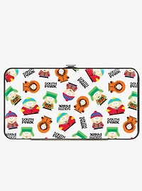 South Park Boys and Text 8 Bit Hinged Wallet