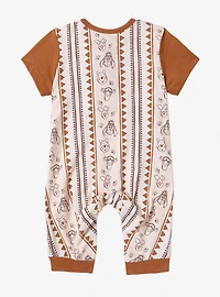 Disney Winnie the Pooh Characters Striped Infant One-Piece