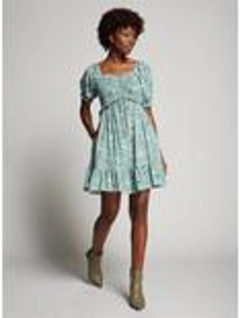 Harry Potter Dobby Floral Allover Print Smock Dress - BoxLunch Exclusive