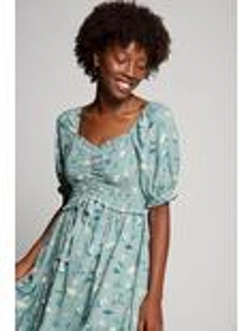 Harry Potter Dobby Floral Allover Print Smock Dress - BoxLunch Exclusive