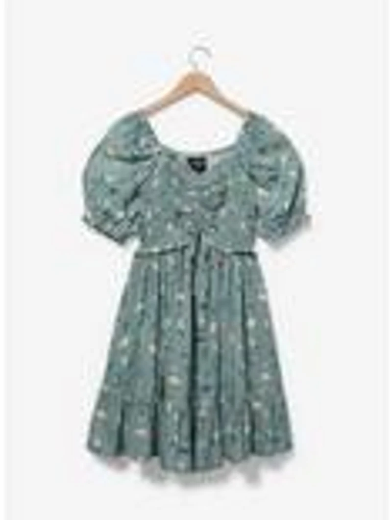 Harry Potter Dobby Floral Allover Print Smock Dress - BoxLunch Exclusive