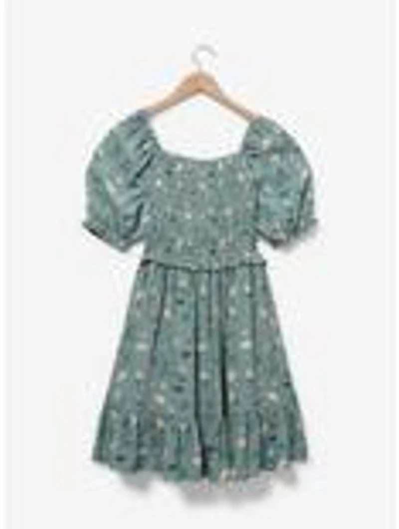 Harry Potter Dobby Floral Allover Print Smock Dress - BoxLunch Exclusive