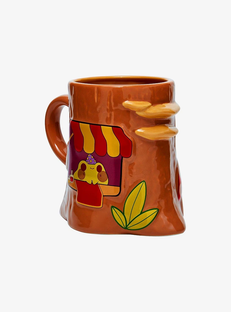 Frog Stump Figural Mug By Rhinlin