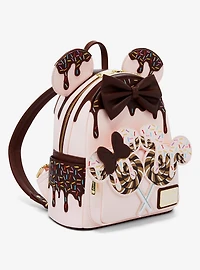 Loungefly Disney Minnie Mouse Chocolate Sprinkle Lollipop Ears Mini Backpack - BoxLunch Exclusive