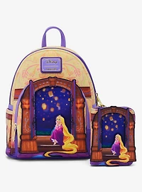 Loungefly Disney Tangled Rapunzel Lenticular Lantern Window Small Zip Wallet - BoxLunch Exclusive