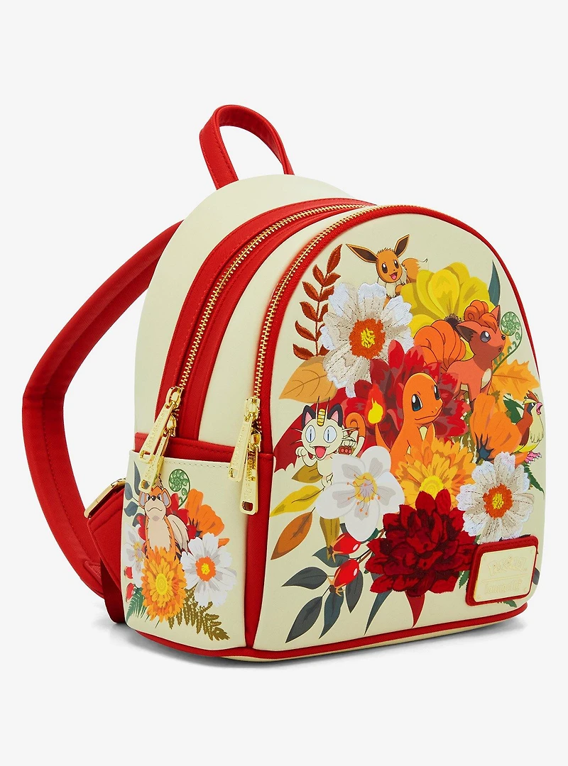 Loungefly Pokémon Charmander and Friends Floral Mini Backpack - BoxLunch Exclusive