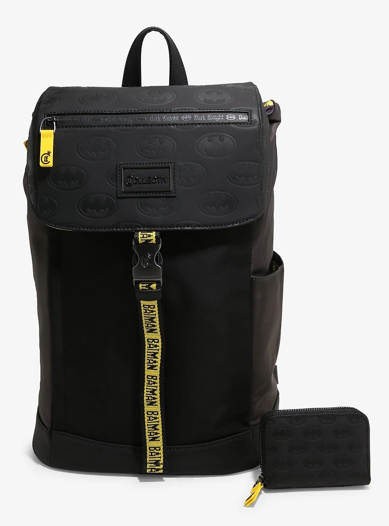 Loungefly Collectiv DC Comics Batman Logo Allover Print Backpack