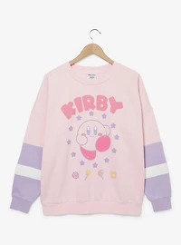 Nintendo Kirby Color Block Crewneck — BoxLunch Exclusive