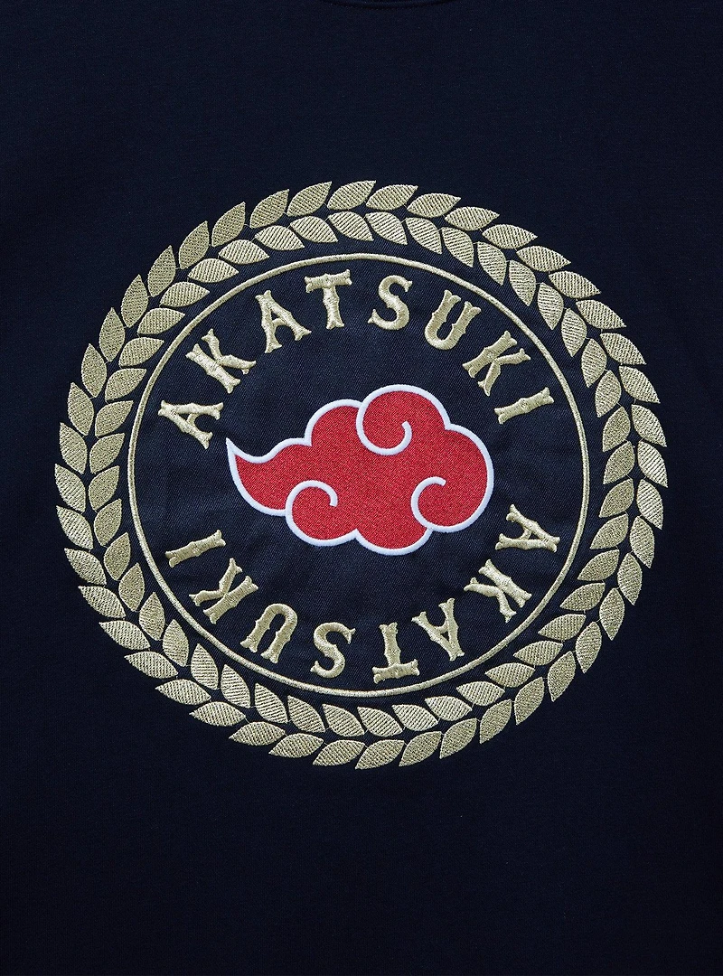 Naruto Shippuden Akatsuki Crest Color Block Crewneck — BoxLunch Exclusive