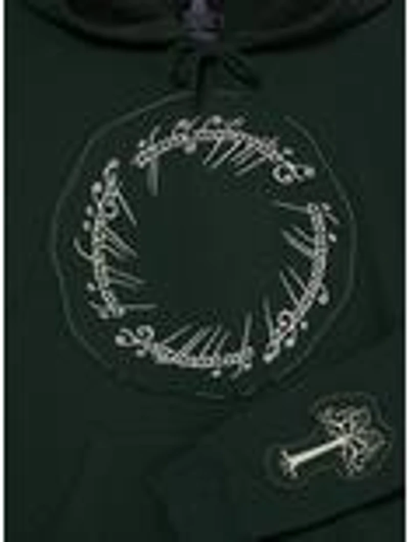 the Lord of Rings Icons Patchwork Hoodie - BoxLunch Exclusive
