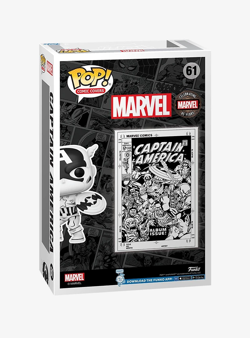 Funko Pop! Comic Covers Marvel Captain America 85th Anniversary Vinyl Figure