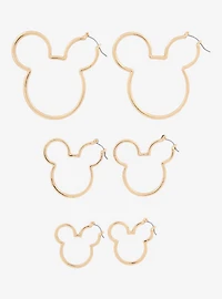 Disney Mickey Mouse Silhouette Hoop Earring Set - BoxLunch Exclusive