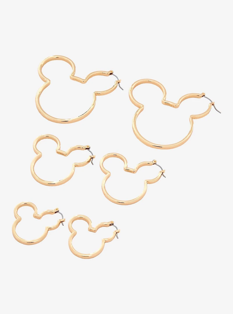 Disney Mickey Mouse Silhouette Hoop Earring Set - BoxLunch Exclusive