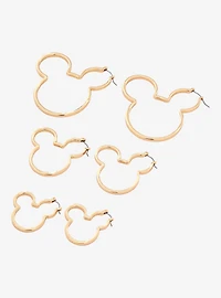 Disney Mickey Mouse Silhouette Hoop Earring Set - BoxLunch Exclusive