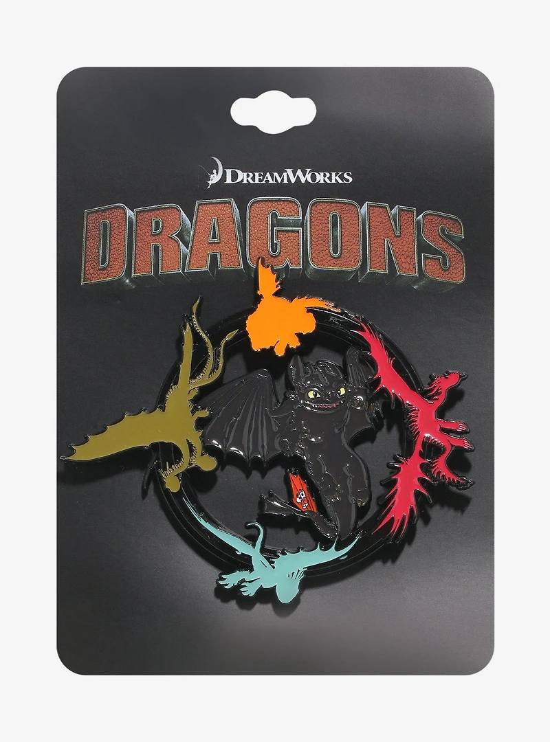 How to Train Your Dragon Toothless Dragons Spinning Enamel Pin — BoxLunch Exclusive