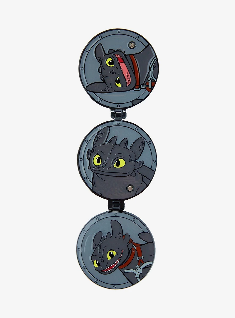 DreamWorks How To Train Your Dragon Toothless Hinge Portrait Enamel Pin
