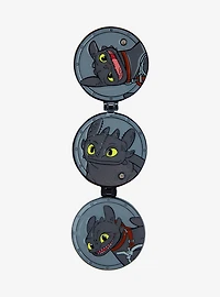 DreamWorks How To Train Your Dragon Toothless Hinge Portrait Enamel Pin