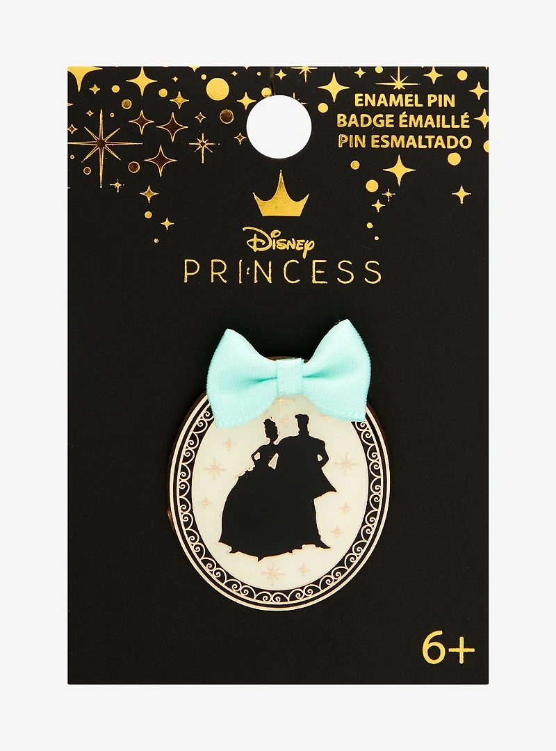 Loungefly Disney Princess and the Frog Tiana & Prince Naveen Silhouette Enamel Pin - BoxLunch Exclusive